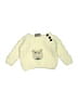 Aran Crafts 100% Merino Ivory Wool Sweater Size L (baby) - photo 1