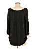 Spense 100% Polyester Black 3/4 Sleeve Blouse Size M - photo 2