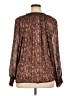 Democracy 100% Polyester Brown Long Sleeve Blouse Size XL - photo 2