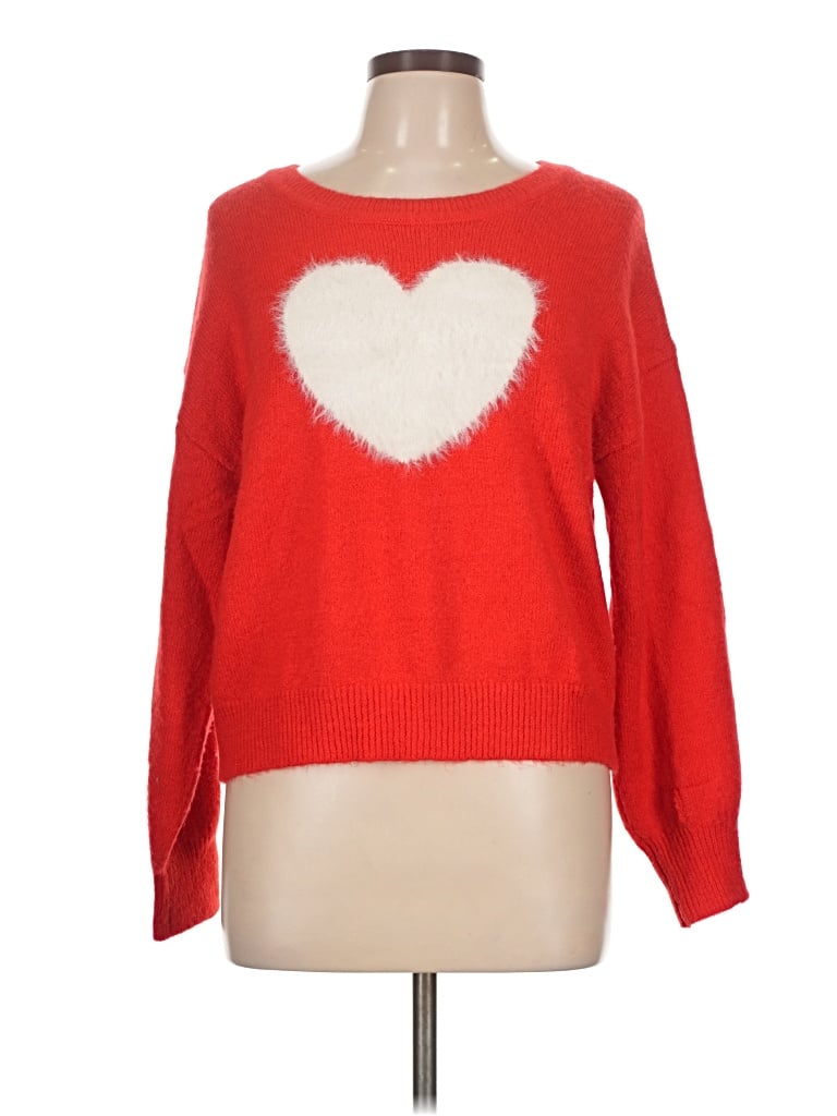 Pre-owned Sincerely Jules Pullover Sweater In Red