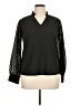 Shein Black Long Sleeve Blouse Size XL - photo 1
