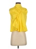 Céline 100% Cotton Yellow Sleeveless Blouse Size EU 34 / US 4 - photo 1
