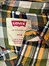 Levi's Plaid Yellow Long Sleeve Button-Down Shirt Size 10 - 12 - photo 3