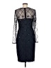 PAPELL Studio 100% Polyester Argyle Black Cocktail Dress Size 6 - photo 2