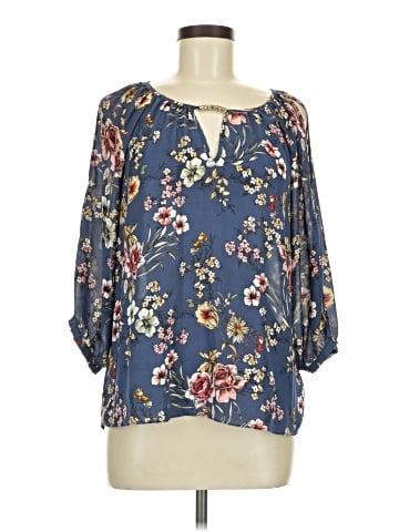 By & By 3/4 Sleeve Blouse (view 1)