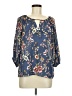 By & By 100% Polyester Blue 3/4 Sleeve Blouse Size M - photo 1