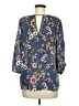 By & By 100% Polyester Blue 3/4 Sleeve Blouse Size M - photo 2
