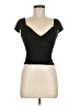 Shein Black Short Sleeve Top Size 6 - photo 1