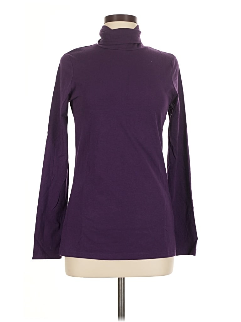 Pre-owned Tresics Long Sleeve Turtleneck In Purple