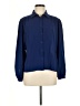 Joe Fresh Blue Long Sleeve Blouse Size M - photo 1