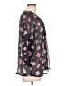 St. John's Bay 100% Polyester Floral Blue Gray 3/4 Sleeve Blouse Size L - photo 4