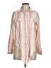 Thread & Supply Stripes Orange Long Sleeve Blouse Size M - photo 1
