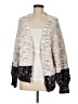 Jun & Ivy 100% Polyester Tweed White Cardigan Size M - photo 1
