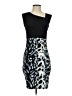 INTERMISSION Graphic Black Cocktail Dress Size 4 - photo 1