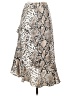 Nasty Gal Inc. 100% Polyester Animal Print Silver Formal Skirt Size 2 - photo 2