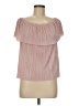 1.State 100% Polyester Pink Short Sleeve Blouse Size M - photo 1