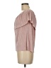1.State 100% Polyester Pink Short Sleeve Blouse Size M - photo 5