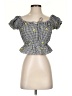 Forever 21 Yellow Short Sleeve Blouse Size S - photo 1