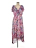 Taylor 100% Polyester Floral Pink Casual Dress Size 8 - photo 1