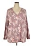 Natori Pink Long Sleeve T-Shirt Size 3X - photo 1