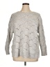 Peyton Jensen Hearts Gray Pullover Sweater Size 1X - photo 1