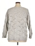 Peyton Jensen Hearts Gray Pullover Sweater Size 1X - photo 2