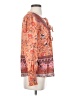 Unbranded 100% Polyester Orange Long Sleeve Blouse Size S - photo 4