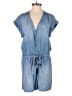 Cloth & Stone 100% Tencel Solid Blue Romper Size XS - photo 1