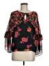Express 100% Polyester Black 3/4 Sleeve Blouse Size M - photo 1