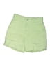 Zara Solid Green Shorts Size 30 waist - photo 1