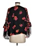 Express 100% Polyester Black 3/4 Sleeve Blouse Size M - photo 2