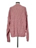Free People Chevron-herringbone Pink Pullover Sweater Size M - photo 2