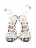 Schutz Silver White Sandals Size 6 1/2 - photo 2
