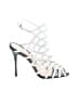 Schutz Silver White Sandals Size 6 1/2 - photo 1