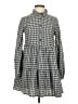 Goodnight Macaroon Checkered-gingham Gray Casual Dress Size XS - photo 1