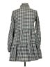 Goodnight Macaroon Checkered-gingham Gray Casual Dress Size XS - photo 2