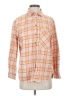 Aerie Plaid Orange Long Sleeve Button-Down Shirt Size S - photo 1