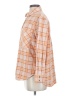 Aerie Plaid Orange Long Sleeve Button-Down Shirt Size S - photo 5