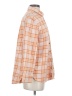 Aerie Plaid Orange Long Sleeve Button-Down Shirt Size S - photo 4
