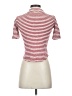 Madewell Stripes Red Short Sleeve Turtleneck Size XXS - photo 2