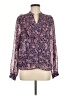 Fate Paisley Purple Long Sleeve Blouse Size M - photo 1