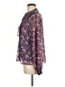 Fate Paisley Purple Long Sleeve Blouse Size M - photo 5