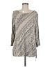 Ruby Rd. Silver 3/4 Sleeve Blouse Size M (estimated) - photo 1