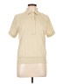 LEON LEVIN Ivory Short Sleeve Blouse Size L - photo 1