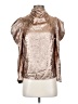 Future Collective 100% Polyester Metallic Silver Sleeveless Blouse Size XXS - photo 1