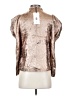 Future Collective 100% Polyester Metallic Silver Sleeveless Blouse Size XXS - photo 2