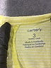 Carter's 100% Cotton Yellow Short Sleeve Onesie 0-3 MO / 3 MO - photo 3