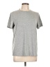 Unbranded Solid Gray Short Sleeve T-Shirt Size L - photo 1