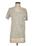 Assorted Brands Animal Print Tan Short Sleeve T-Shirt Size XS - photo 1