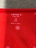 Carter's 100% Polyester Red Long Sleeve Onesie 0-3 MO / 3 MO - photo 3